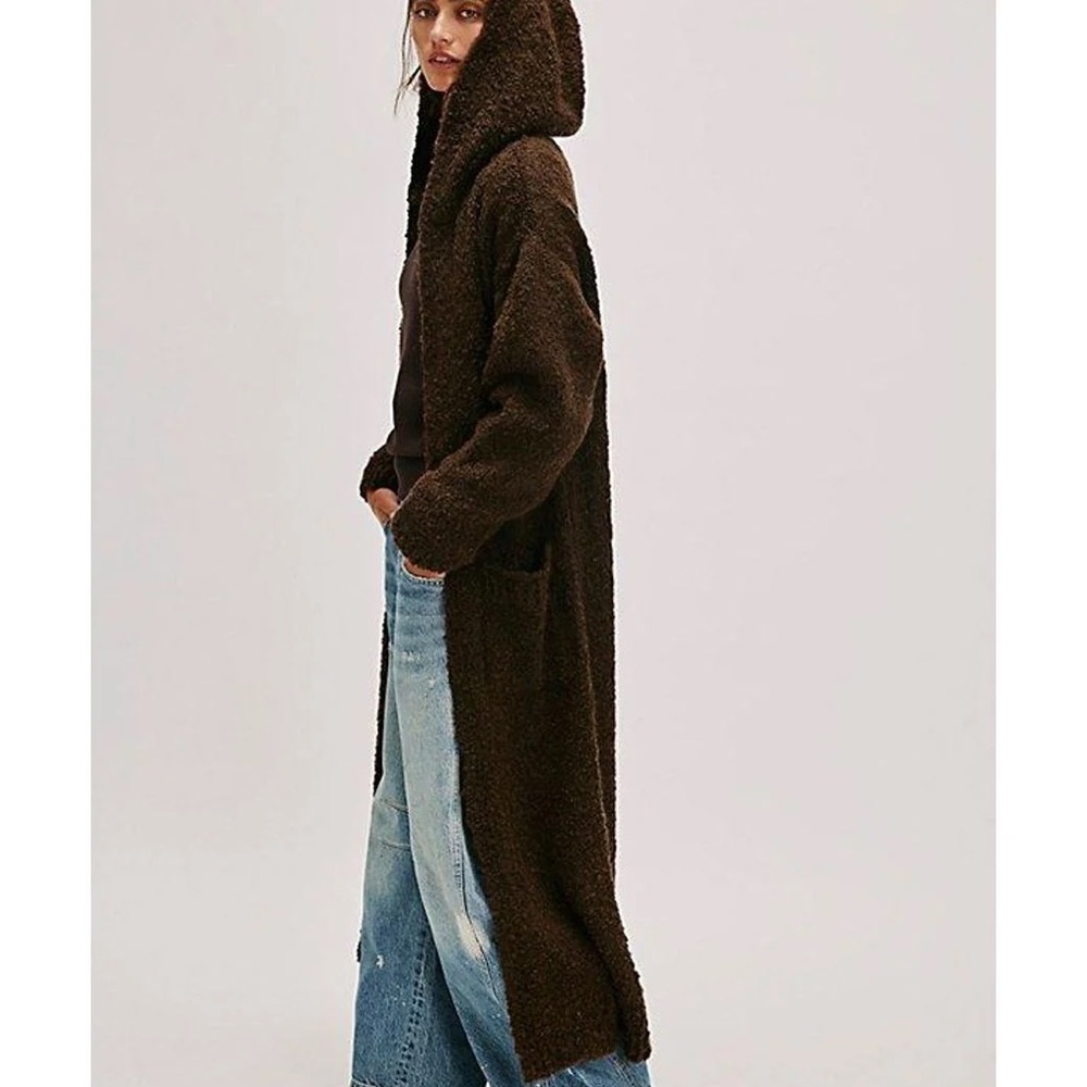 Free People Obi Boucle Long Cardi